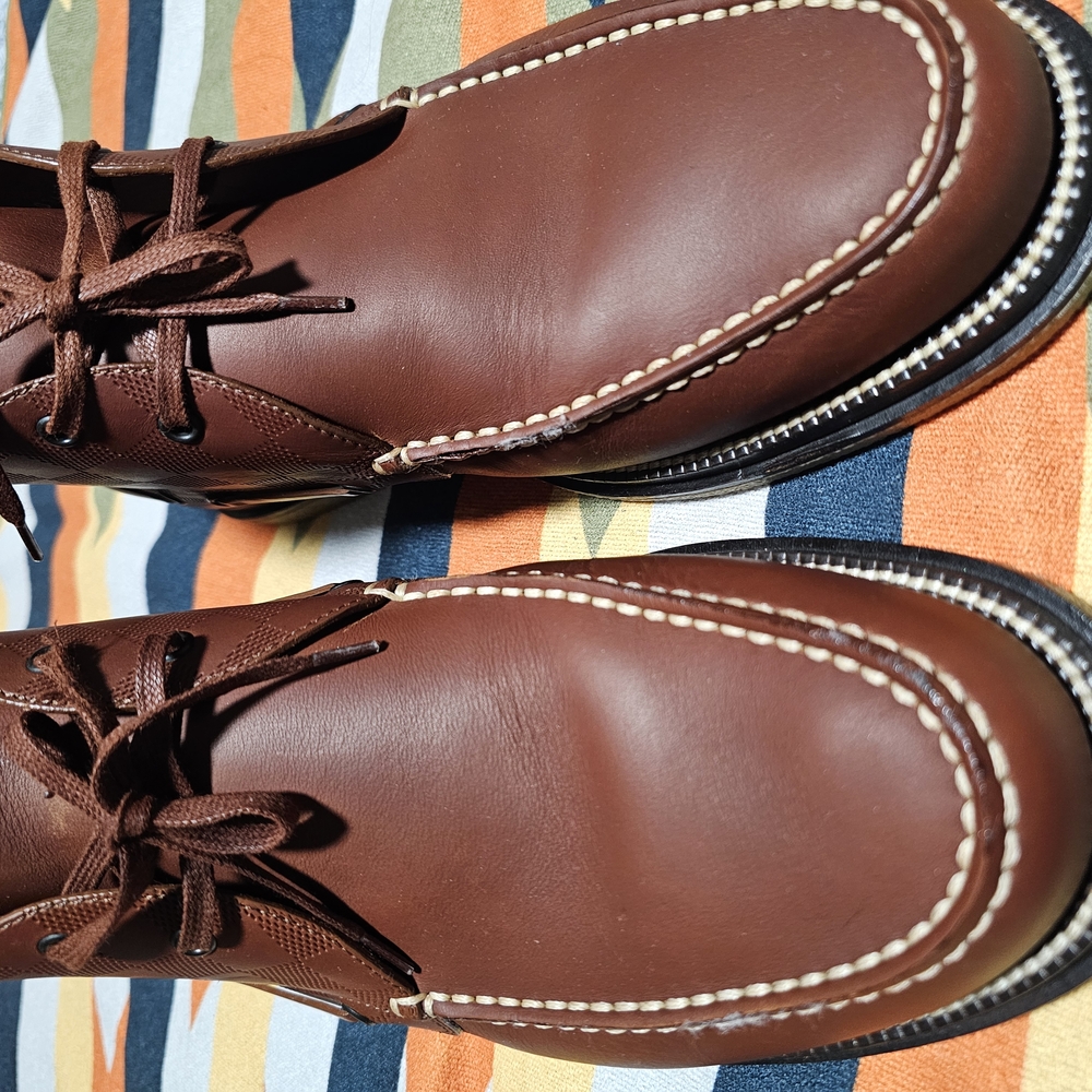 Louis Vuitton Brown Leather Lace-Up Boots - Picture 10 of 10